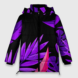 Женская зимняя куртка Floral composition - neon
