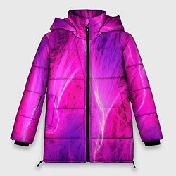 Женская зимняя куртка Pink abstract texture