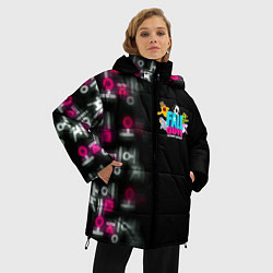 Куртка зимняя женская Игра в кальмара x Fall Guys, цвет: 3D-красный — фото 2