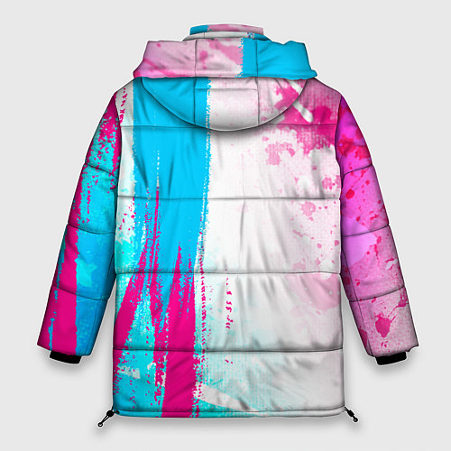 Женская зимняя куртка Nirvana neon gradient style: по-вертикали / 3D-Черный – фото 2