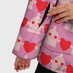 Куртка зимняя женская Безопасный секс, цвет: 3D-светло-серый — фото 2