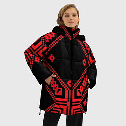 Куртка зимняя женская Национальный черный, цвет: 3D-черный — фото 2