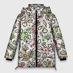 Куртка зимняя женская Осень - бежевый, цвет: 3D-светло-серый