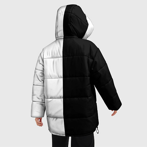 Женская зимняя куртка Ping-Pong черно-белое / 3D-Светло-серый – фото 4