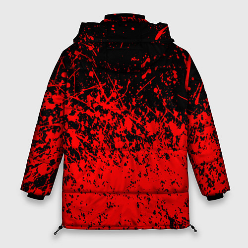 Женская зимняя куртка Ссср в красках серп и молот / 3D-Черный – фото 2