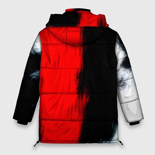 Женская зимняя куртка Bmw sport colors / 3D-Черный – фото 2