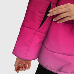Куртка зимняя женская Розово-малиновый градиент, цвет: 3D-светло-серый — фото 2