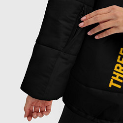 Куртка зимняя женская Three Days Grace - gold gradient: по-вертикали, цвет: 3D-черный — фото 2