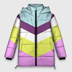 Женская зимняя куртка Спортивный цвет семидесятых