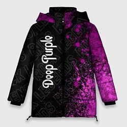 Куртка зимняя женская Deep Purple rock legends по-вертикали, цвет: 3D-черный