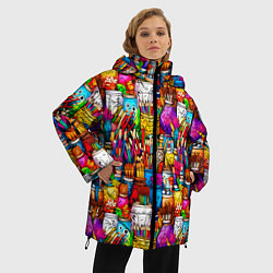 Куртка зимняя женская Набор художника, цвет: 3D-красный — фото 2