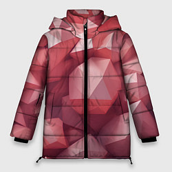 Женская зимняя куртка Розовые полигоны