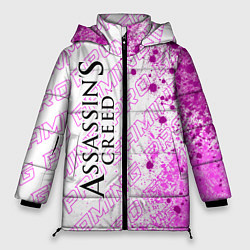 Куртка зимняя женская Assassins Creed pro gaming по-вертикали, цвет: 3D-черный