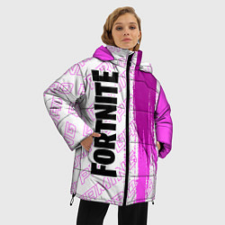 Куртка зимняя женская Fortnite pro gaming по-вертикали, цвет: 3D-черный — фото 2
