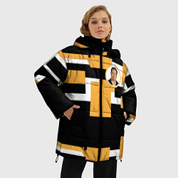 Куртка зимняя женская Илон идея, цвет: 3D-черный — фото 2