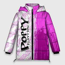 Куртка зимняя женская Poppy Playtime pro gaming по-вертикали, цвет: 3D-черный