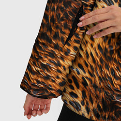 Куртка зимняя женская Текстура кожи животного паттерн, цвет: 3D-светло-серый — фото 2