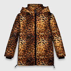 Женская зимняя куртка Текстура кожи животного паттерн