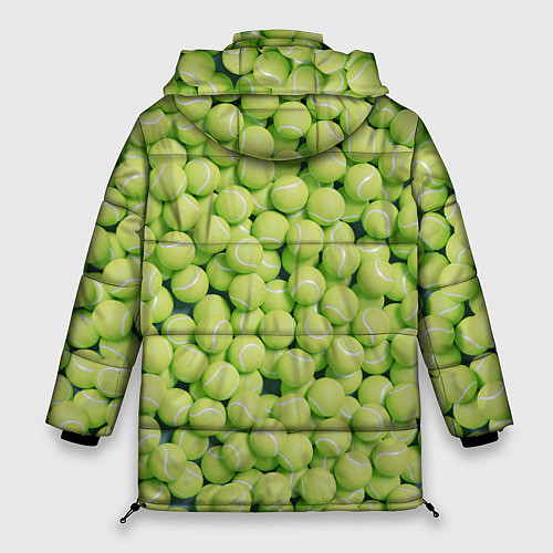 Женская зимняя куртка Много теннисных мячей / 3D-Черный – фото 2