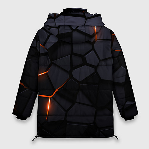 Женская зимняя куртка Lexus - плиты с эффектом свечения / 3D-Черный – фото 2