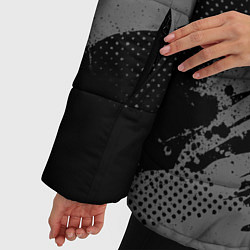 Куртка зимняя женская N7 - mass effect monochrome, цвет: 3D-светло-серый — фото 2