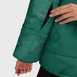 Куртка зимняя женская Серо-зеленые разводы, цвет: 3D-светло-серый — фото 2
