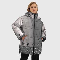 Куртка зимняя женская Стальные листы, цвет: 3D-светло-серый — фото 2