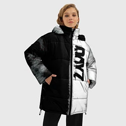 Куртка зимняя женская Dayz черно белый ужас, цвет: 3D-светло-серый — фото 2