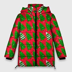 Женская зимняя куртка Рождественские ёлки
