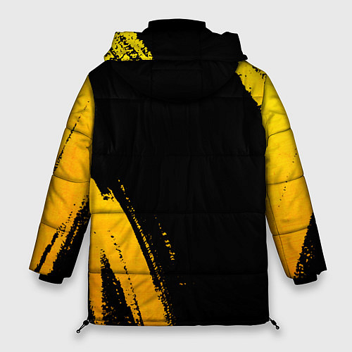 Женская зимняя куртка Placebo - gold gradient вертикально / 3D-Черный – фото 2