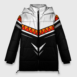 Куртка зимняя женская Индейские мотивы в наши дни, цвет: 3D-светло-серый