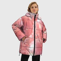 Куртка зимняя женская Розовые шары, цвет: 3D-черный — фото 2