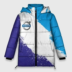 Куртка зимняя женская Вольво - триколор, цвет: 3D-светло-серый