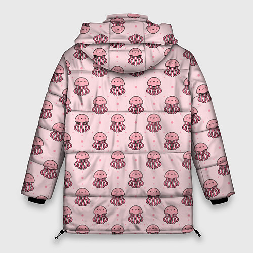 Женская зимняя куртка Розовая медуза / 3D-Светло-серый – фото 2