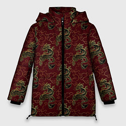 Женская зимняя куртка Азиатский стиль дракона
