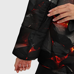 Куртка зимняя женская Гармоничная геометрия, цвет: 3D-красный — фото 2