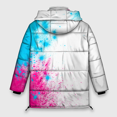 Женская зимняя куртка Five Finger Death Punch neon gradient style по-вер / 3D-Черный – фото 2