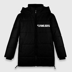 Куртка зимняя женская Самурай - Киберпанк 2077, цвет: 3D-светло-серый