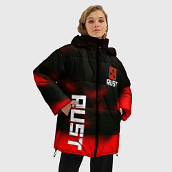 Куртка зимняя женская Rust the game colors, цвет: 3D-черный — фото 2