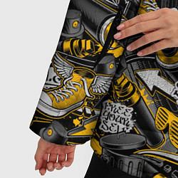 Куртка зимняя женская Graffiti style, цвет: 3D-светло-серый — фото 2