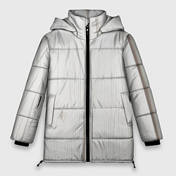 Куртка зимняя женская Текстура дерева - нейросеть, цвет: 3D-черный