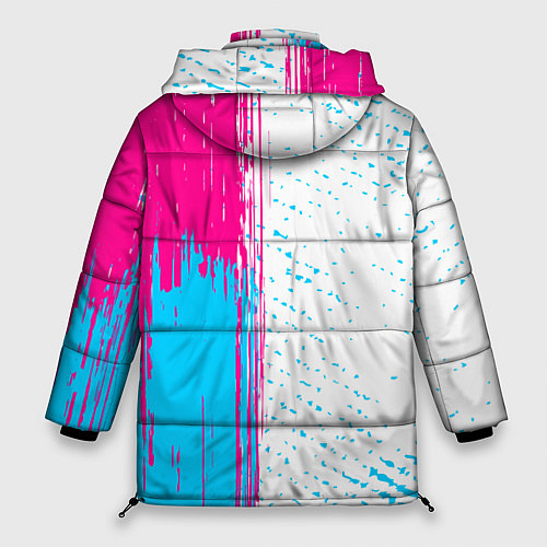 Женская зимняя куртка Skillet neon gradient style по-вертикали / 3D-Черный – фото 2