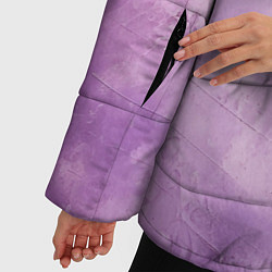 Куртка зимняя женская Лавандовый гранж, цвет: 3D-черный — фото 2