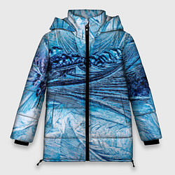 Куртка зимняя женская Ледяной узор, цвет: 3D-черный