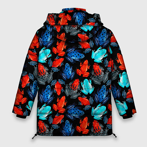 Женская зимняя куртка Тропические лягушки / 3D-Светло-серый – фото 2