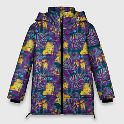 Куртка зимняя женская Тропический тукан, цвет: 3D-черный