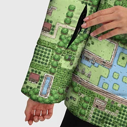 Куртка зимняя женская Zelda: карта, цвет: 3D-черный — фото 2