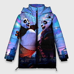 Куртка зимняя женская Кунг-фу Панда Friend, цвет: 3D-черный