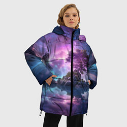 Куртка зимняя женская Волшебный остров, цвет: 3D-черный — фото 2