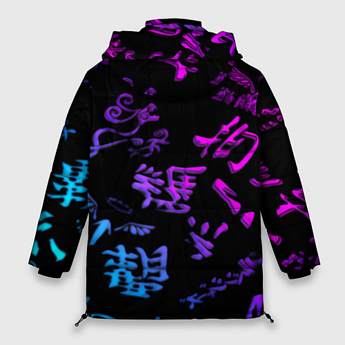 Женская зимняя куртка Tokyos Revenge neon logo / 3D-Светло-серый – фото 2